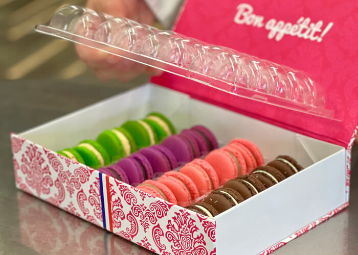 pastreez macarons in a box