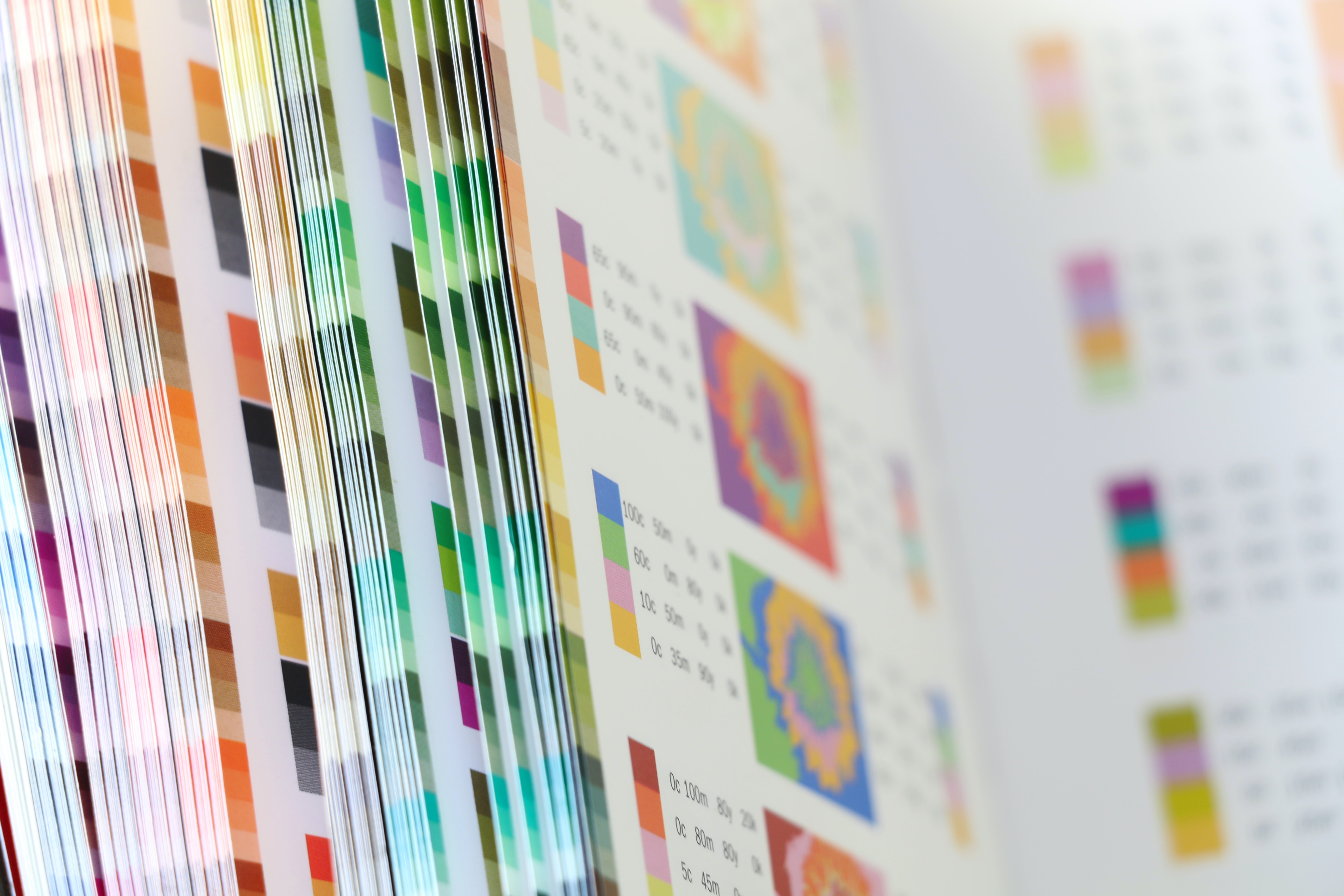 Color Wheels in a book