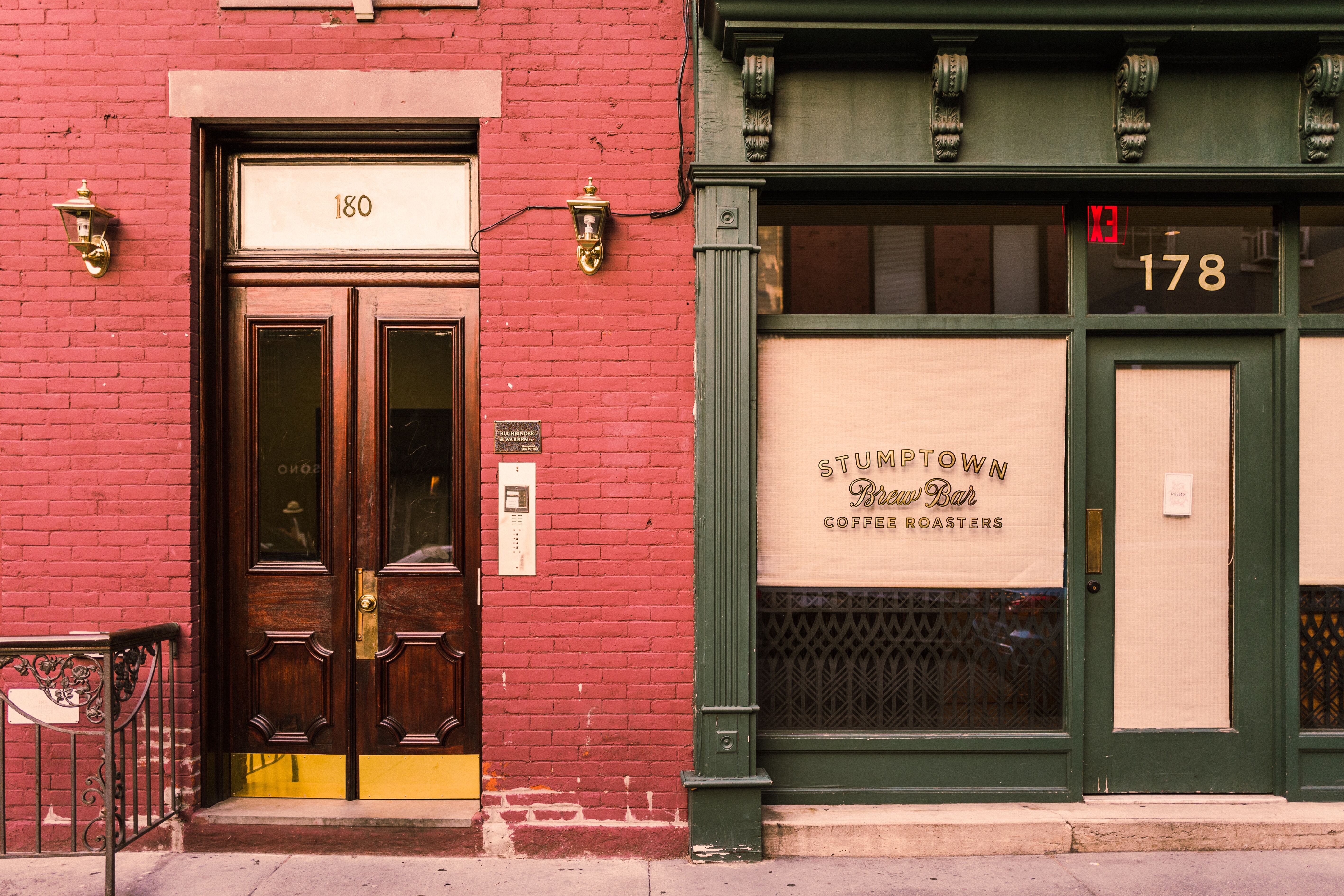 brick and mortar storefronts vintage