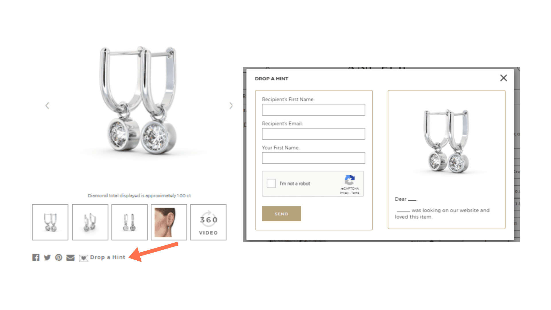 drop a hint ecommerce tactic