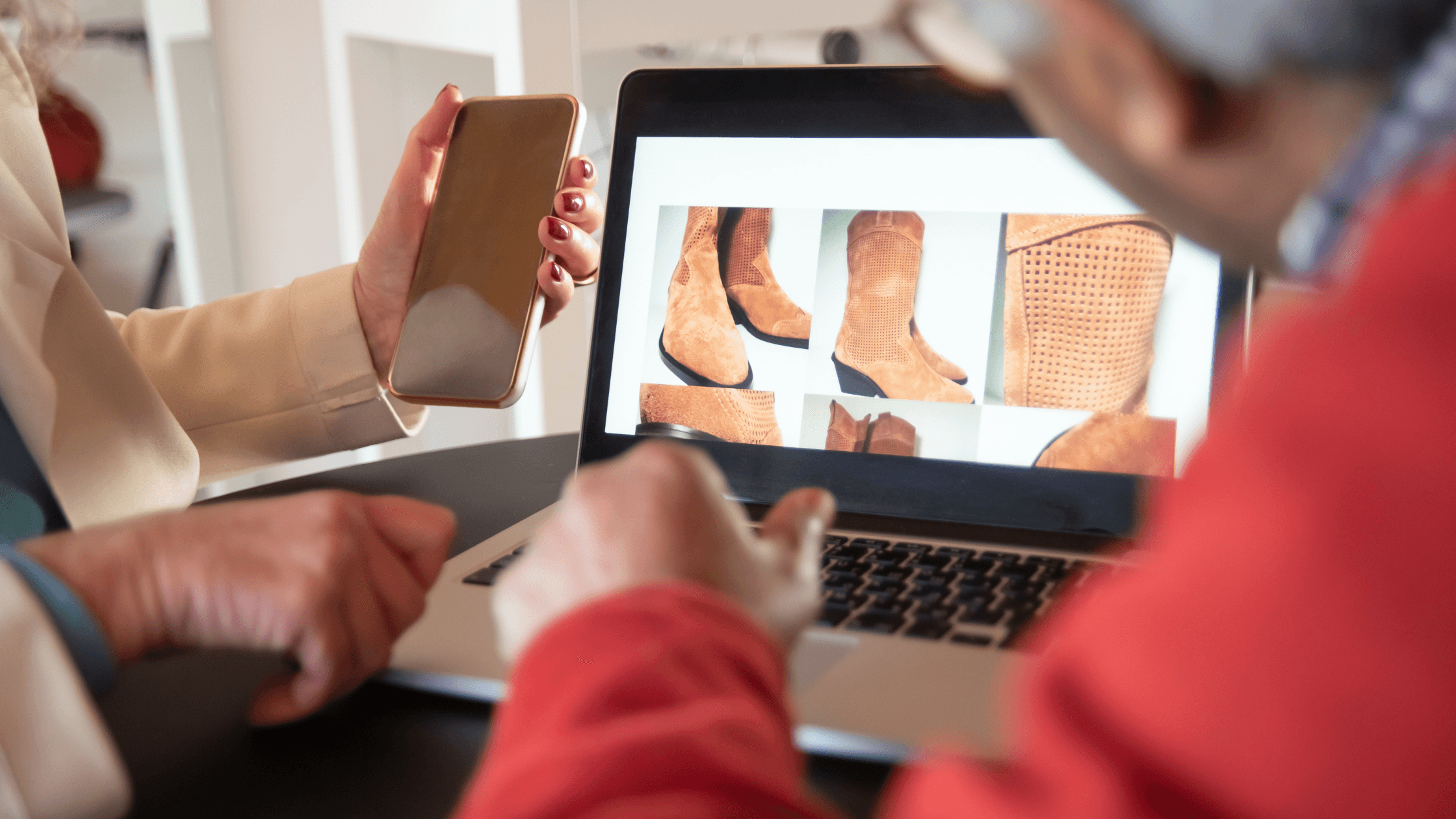 ecommerce store on a mobile phone