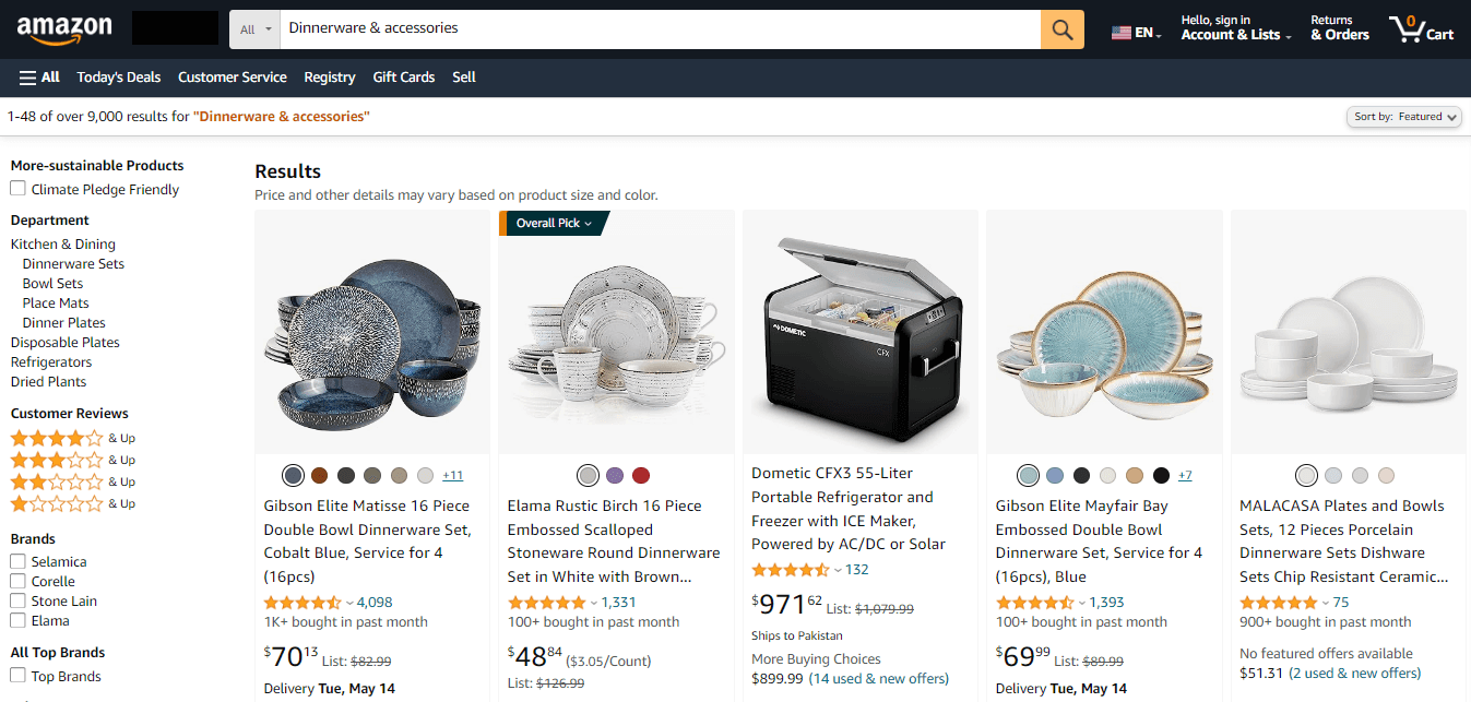 Amazon dynamic pricing example